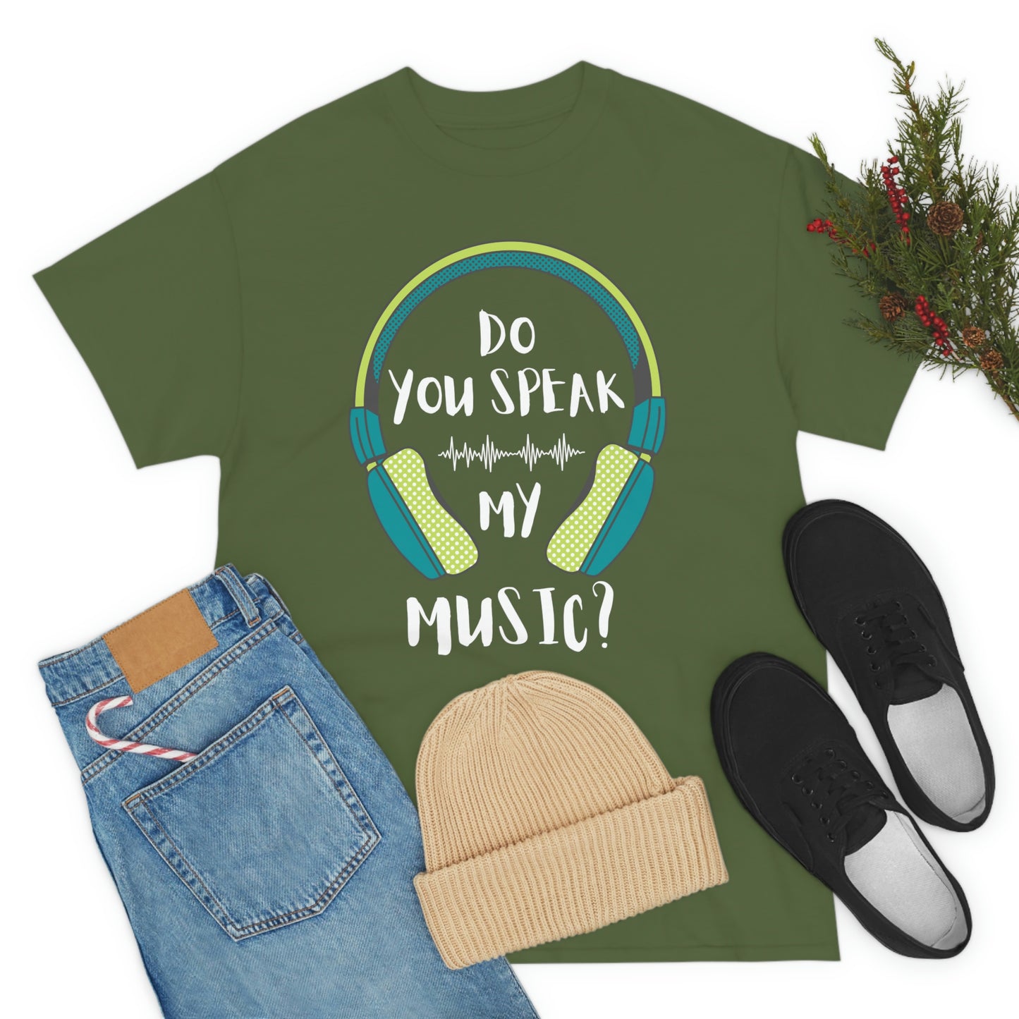 Do You Speak My Music Short Sleeve Tee | Unisex Heavy Cotton T-Shirt | Playera de Algodón