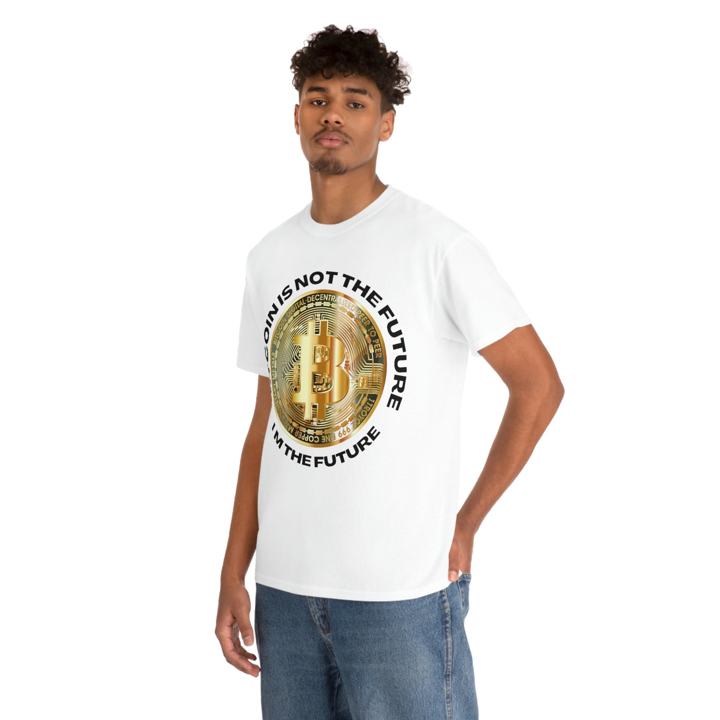 Bitcoin Is Not The Future Short Sleeve Tee | Unisex Heavy Cotton T-Shirt | Playera de Algodón