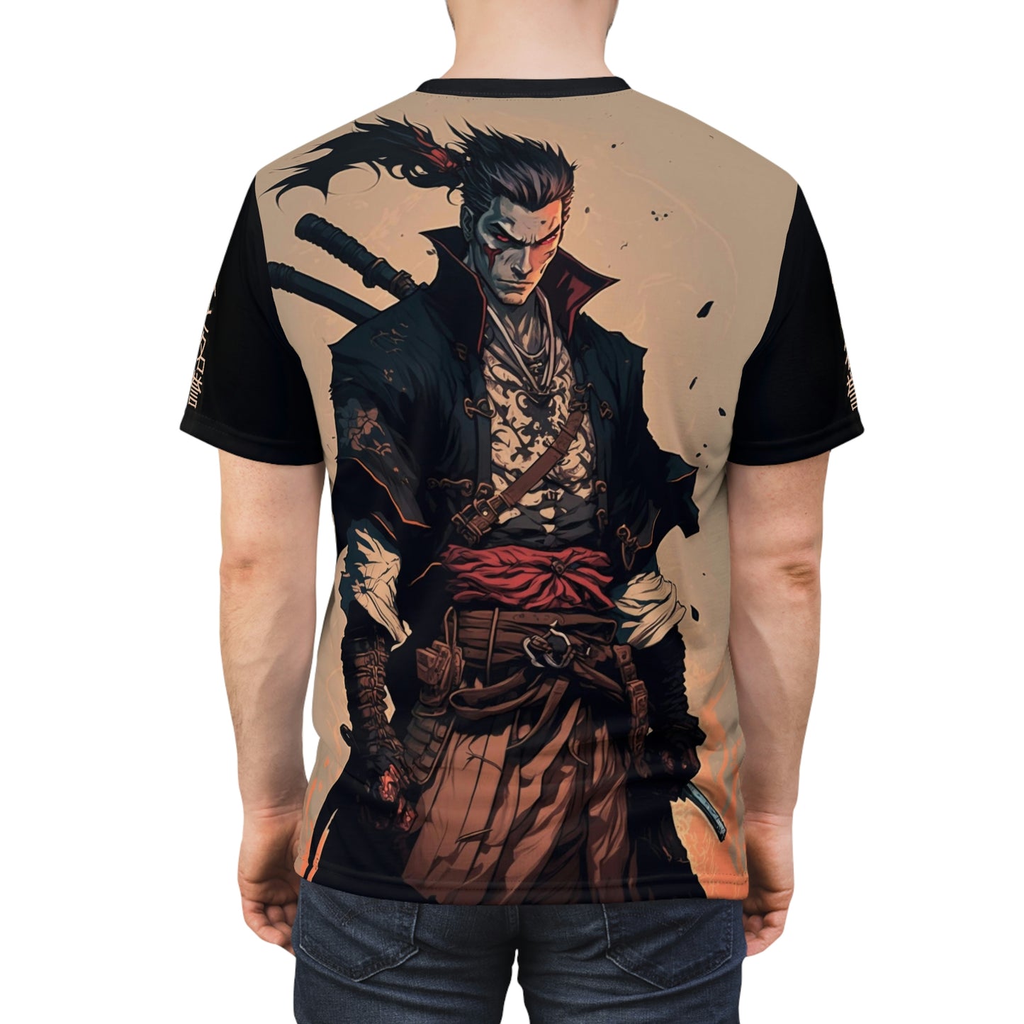 Legendary Samurai Honor Polyester T-Shirt | Men's Printed Short Sleeve Tee