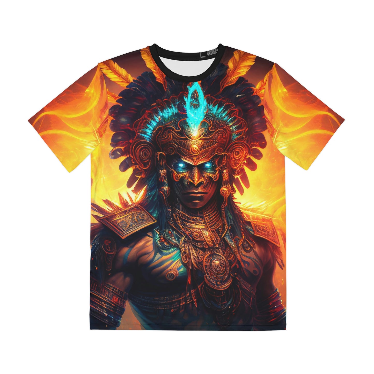 Aztec God Tonatiuh T-Shirt | Men's Printed Polyester Tee | Short Sleeve T-Shirt for Man