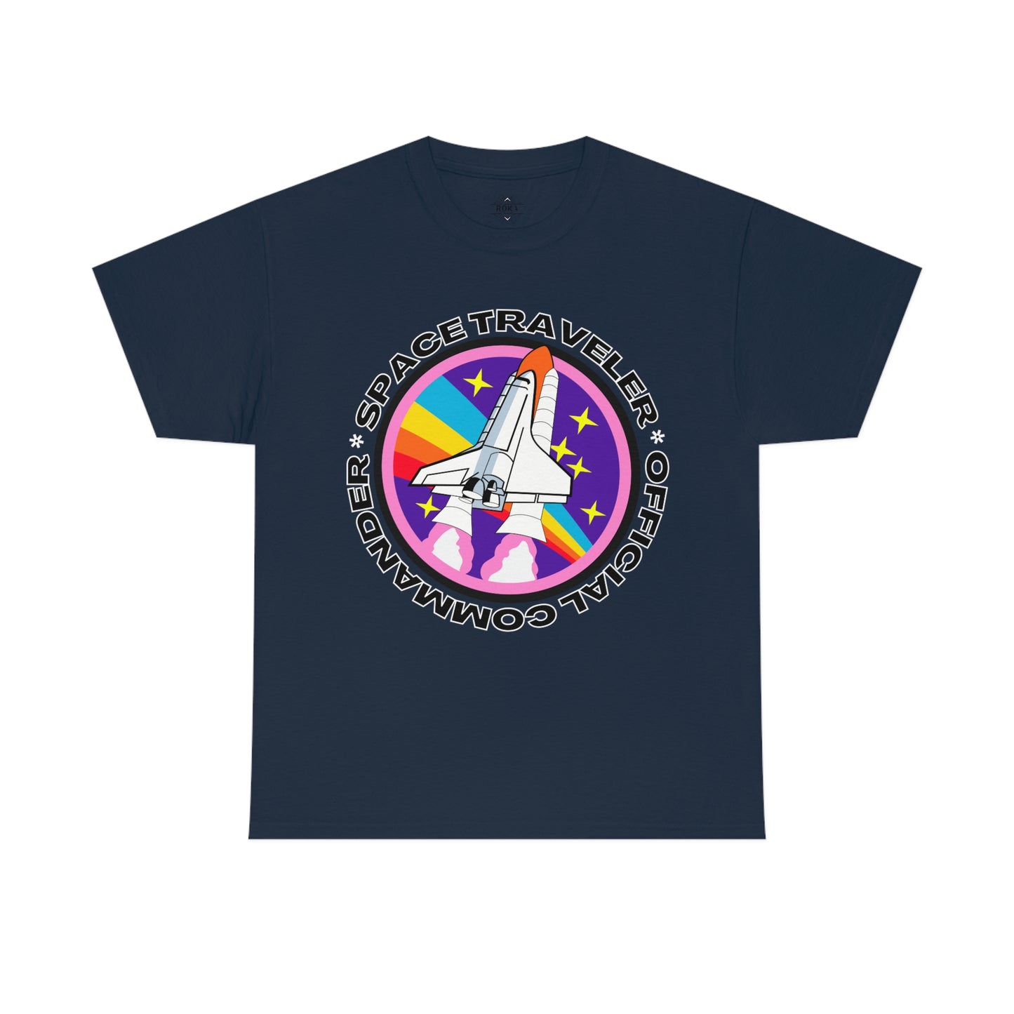 Space Traveler Commander Short Sleeve Tee | Unisex Heavy Cotton T-Shirt | Playera de Algodón | Rocketship T-shirt