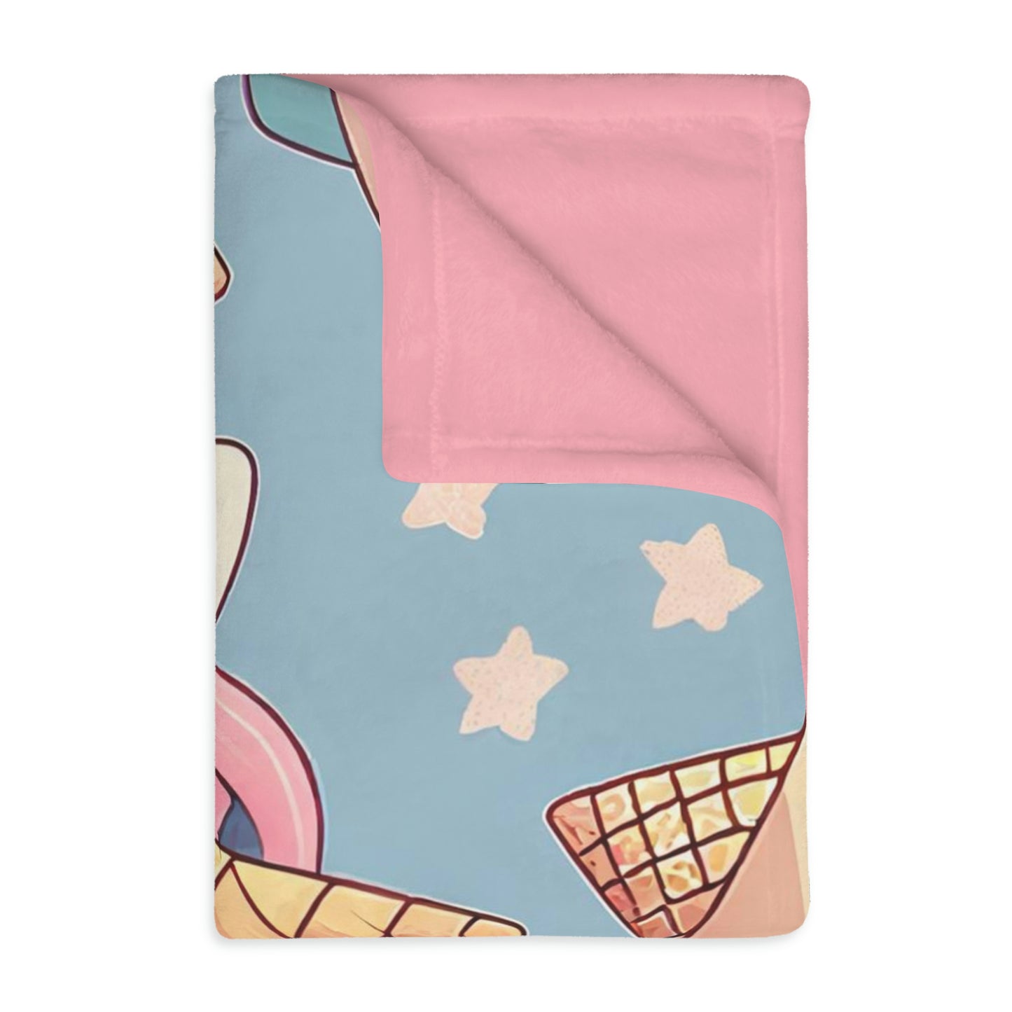 Unicorn "You are awesome!" Velveteen Minky Blanket | Reversible soft warm blanket