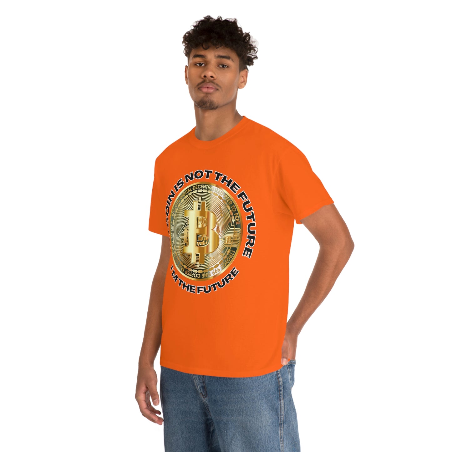 Bitcoin Is Not The Future Short Sleeve Tee | Unisex Heavy Cotton T-Shirt | Playera de Algodón