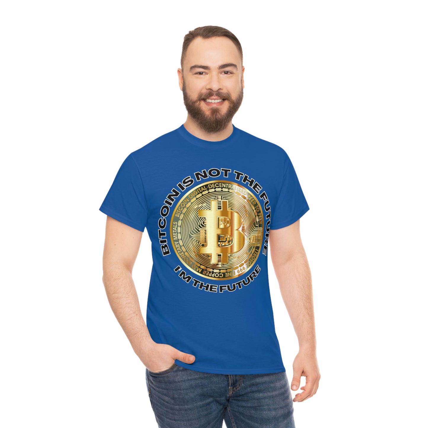 Bitcoin Is Not The Future Short Sleeve Tee | Unisex Heavy Cotton T-Shirt | Playera de Algodón