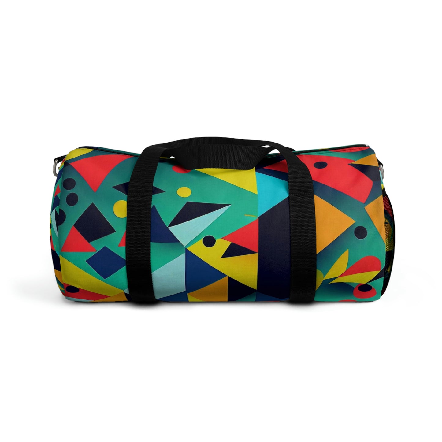 Duffel Bag | Multi-color Geometric Shapes Duffel Bag | Gym Bag | Carry-on or Personal Bag | Unisex Fitness Yoga Bag