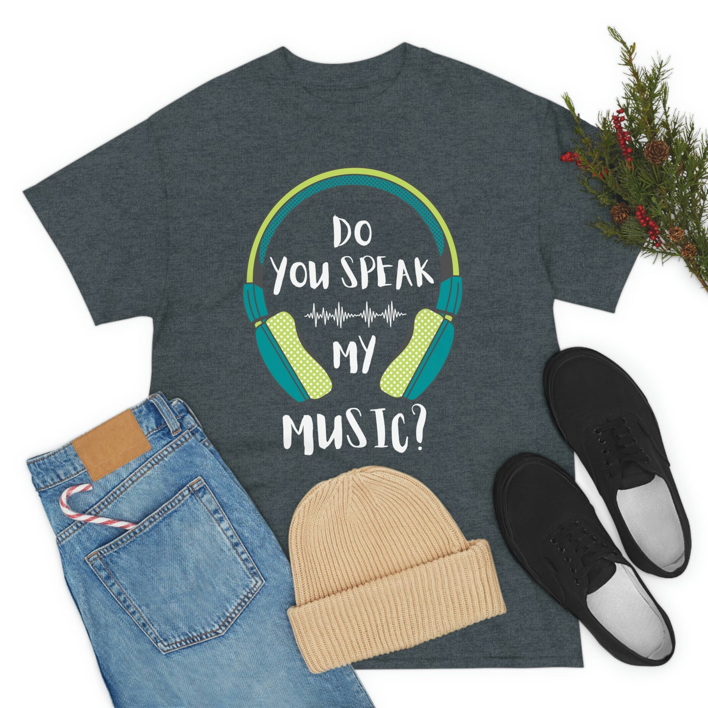 Do You Speak My Music Short Sleeve Tee | Unisex Heavy Cotton T-Shirt | Playera de Algodón