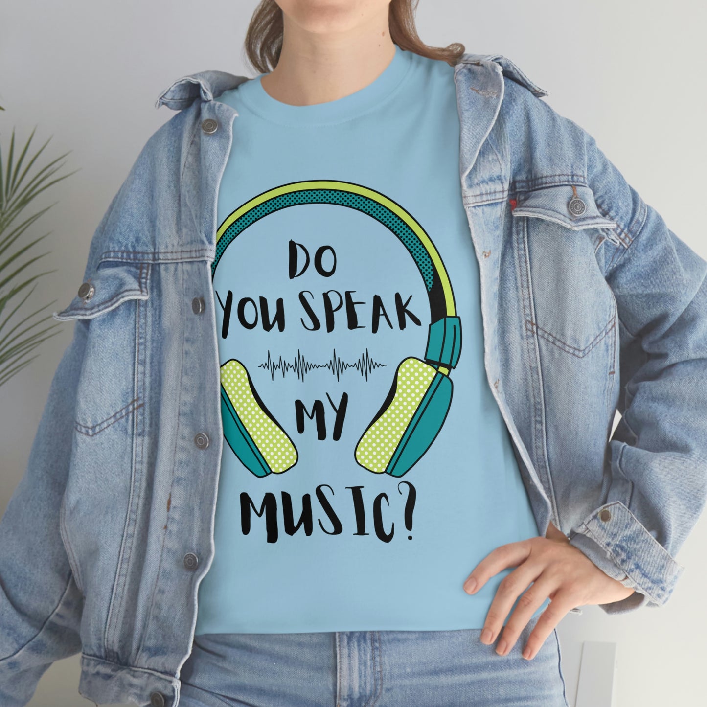 Do You Speak My Music Short Sleeve Tee | Unisex Heavy Cotton T-Shirt | Playera de Algodón