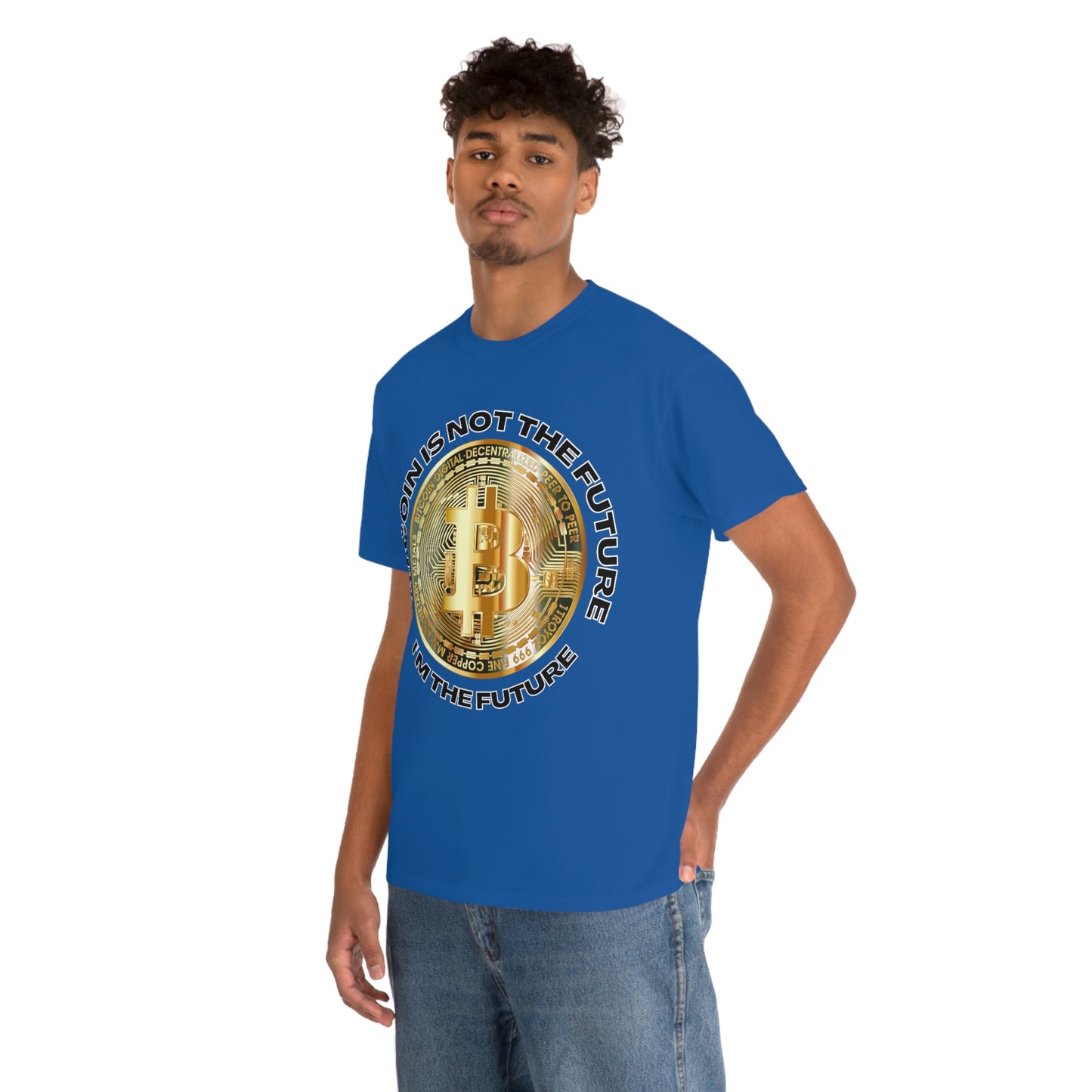 Bitcoin Is Not The Future Short Sleeve Tee | Unisex Heavy Cotton T-Shirt | Playera de Algodón