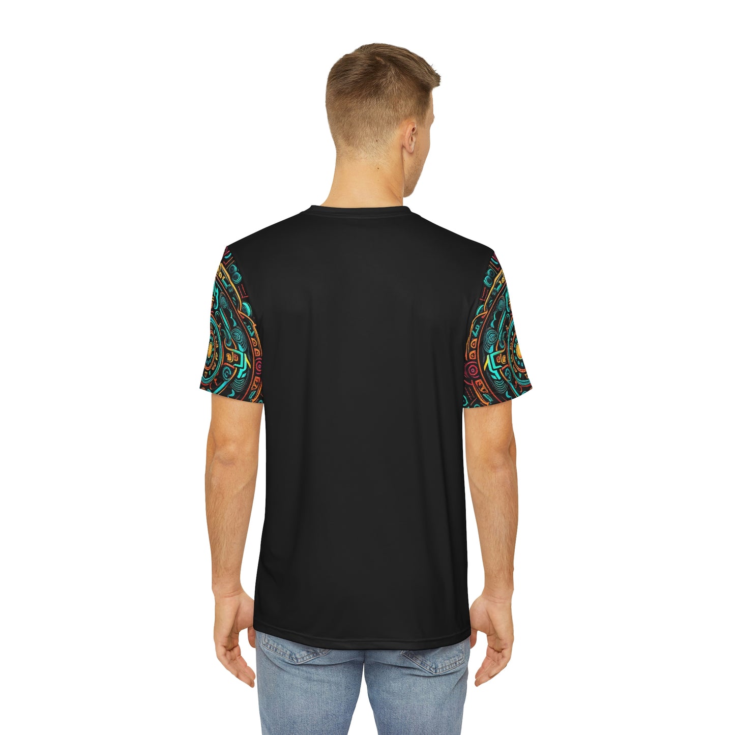 Coatlicue Aztec Mother of Gods T-Shirt | Men's Printed Polyester Tee | Short Sleeve T-Shirt for Man