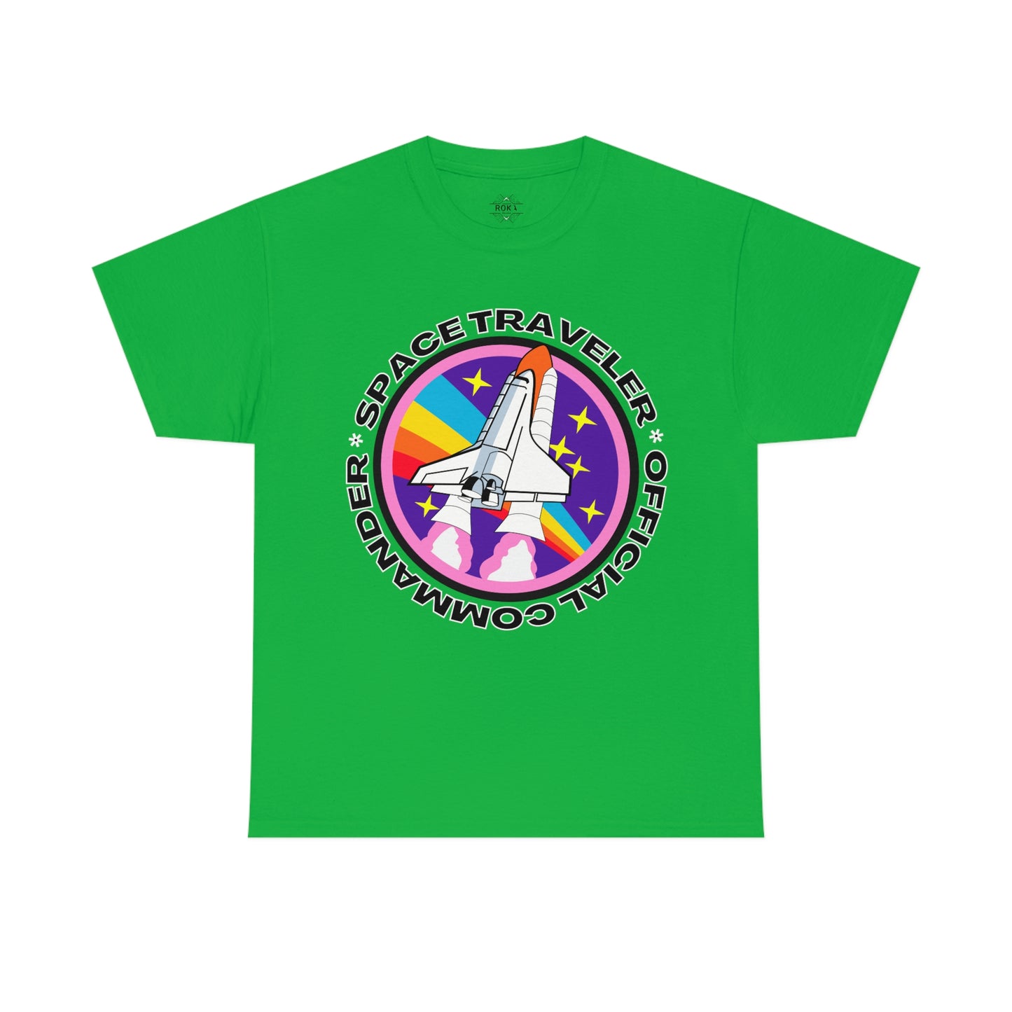 Space Traveler Commander Short Sleeve Tee | Unisex Heavy Cotton T-Shirt | Playera de Algodón | Rocketship T-shirt