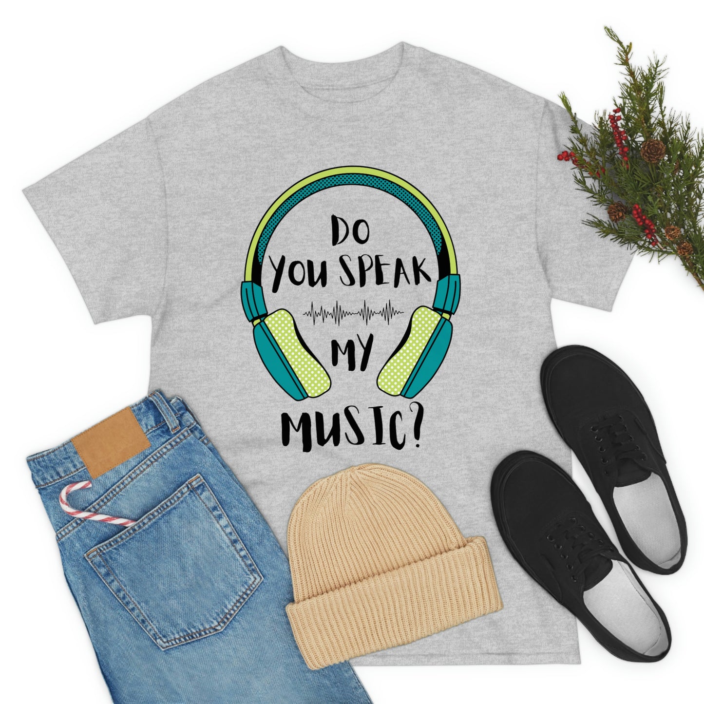 Do You Speak My Music Short Sleeve Tee | Unisex Heavy Cotton T-Shirt | Playera de Algodón