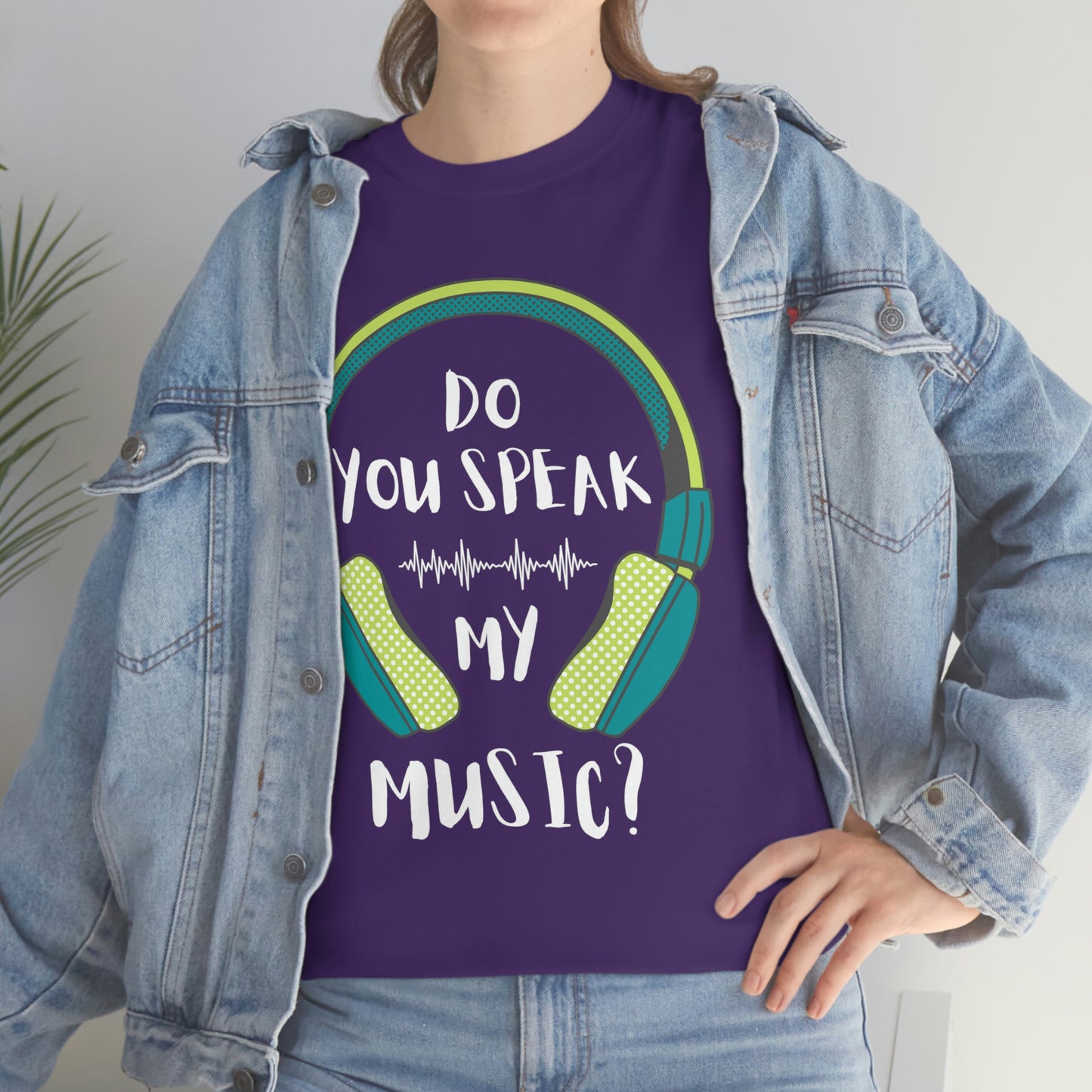 Do You Speak My Music Short Sleeve Tee | Unisex Heavy Cotton T-Shirt | Playera de Algodón