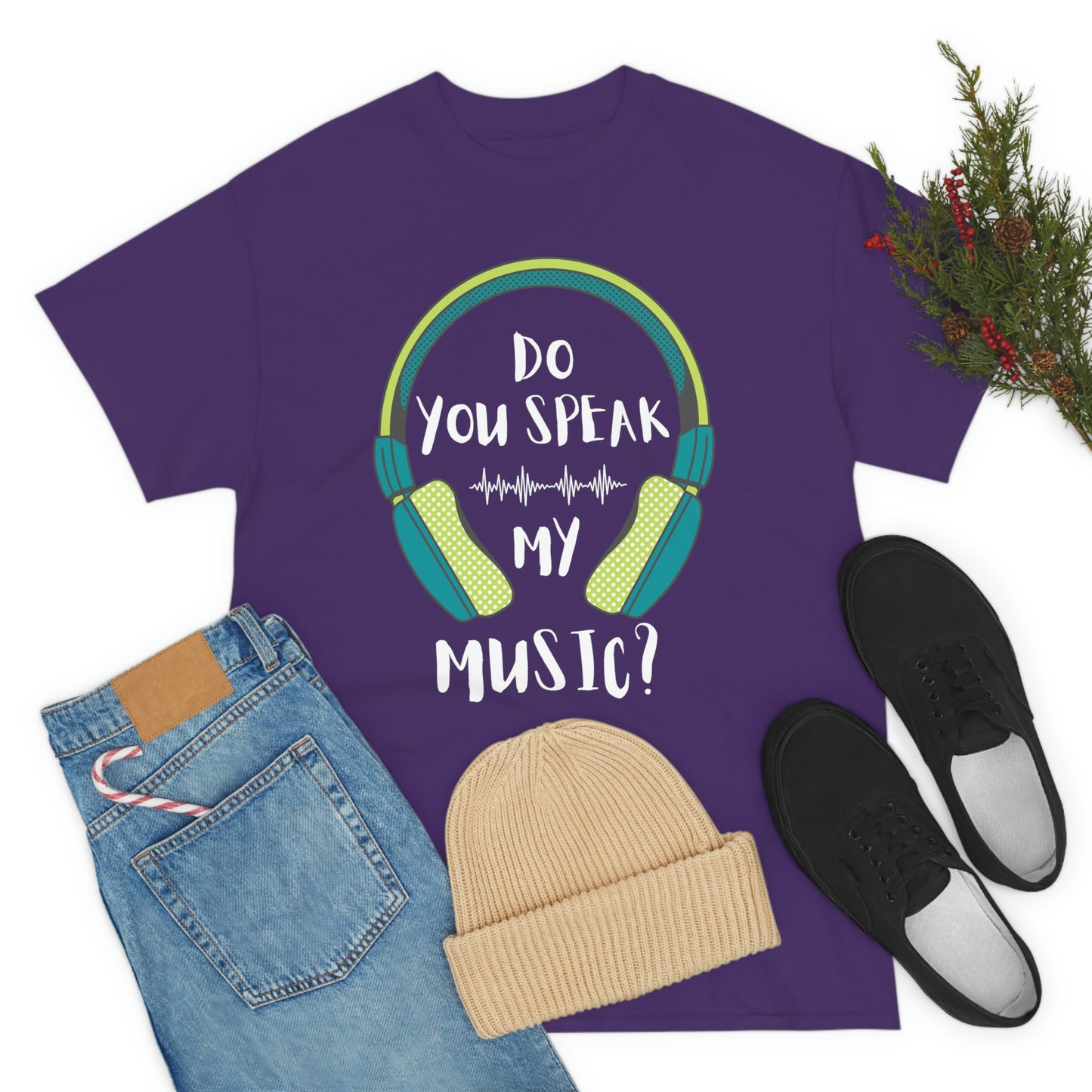 Do You Speak My Music Short Sleeve Tee | Unisex Heavy Cotton T-Shirt | Playera de Algodón